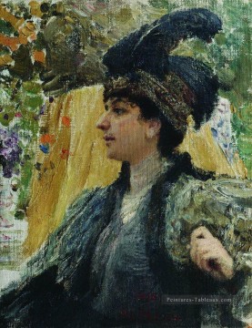 llya Repin œuvres - portrait de v v verevkina 1916 Ilya Repin